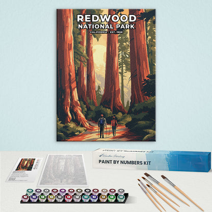 Redwood National and State Parks Heritage Edition | Paint by Numbers Kit