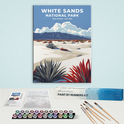 White Sands National Park Heritage Edition | Paint by Numbers Kit