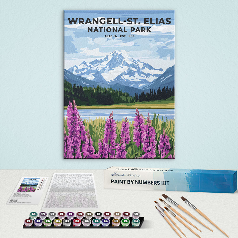 Wrangell-St. Elias National Park Heritage Edition | Paint by Numbers Kit