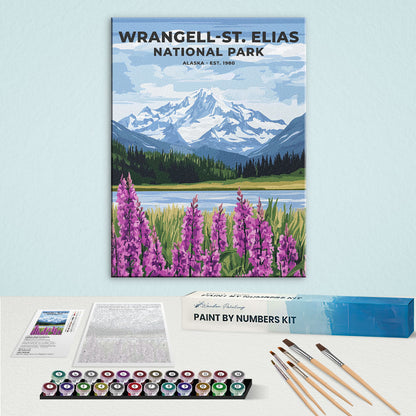 Wrangell-St. Elias National Park Heritage Edition | Paint by Numbers Kit