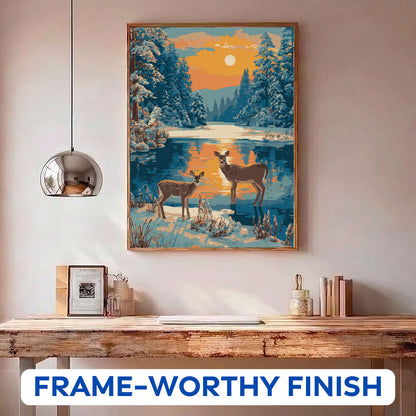 Lake Deer | Paint by Numbers Kit