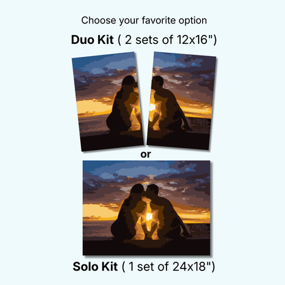 Sunset Silhouette | Paint By Number Kit