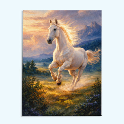 Golden Dawn Horse | Paint by Numbers Kit