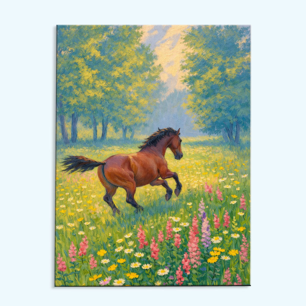 Wildflower Dance Horse| Paint by Numbers Kit