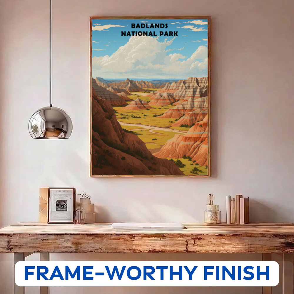 Badlands National Park | Paint by Numbers Kit – Wander Painting