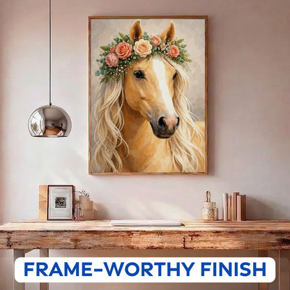 Floral Crown Horse | Paint by Numbers Kit