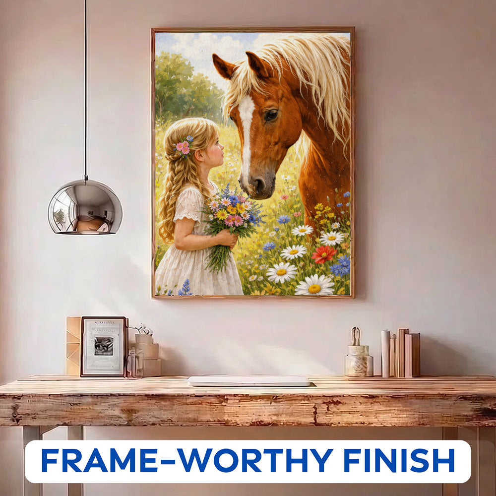Little Heart, Gentle Horse | Paint by Numbers Kit
