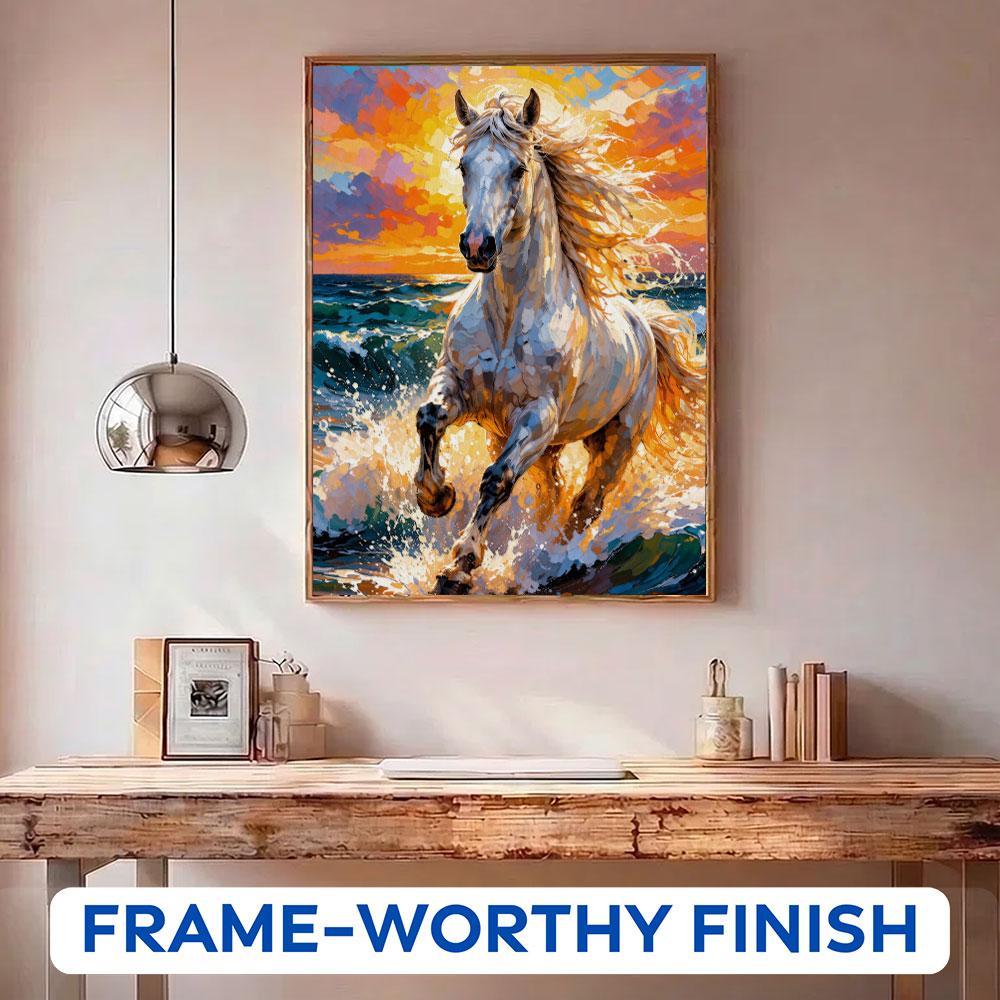 Ocean Fire Horse | Paint by Numbers Kit