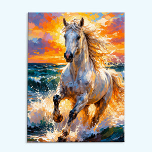 Ocean Fire Horse | Paint by Numbers Kit