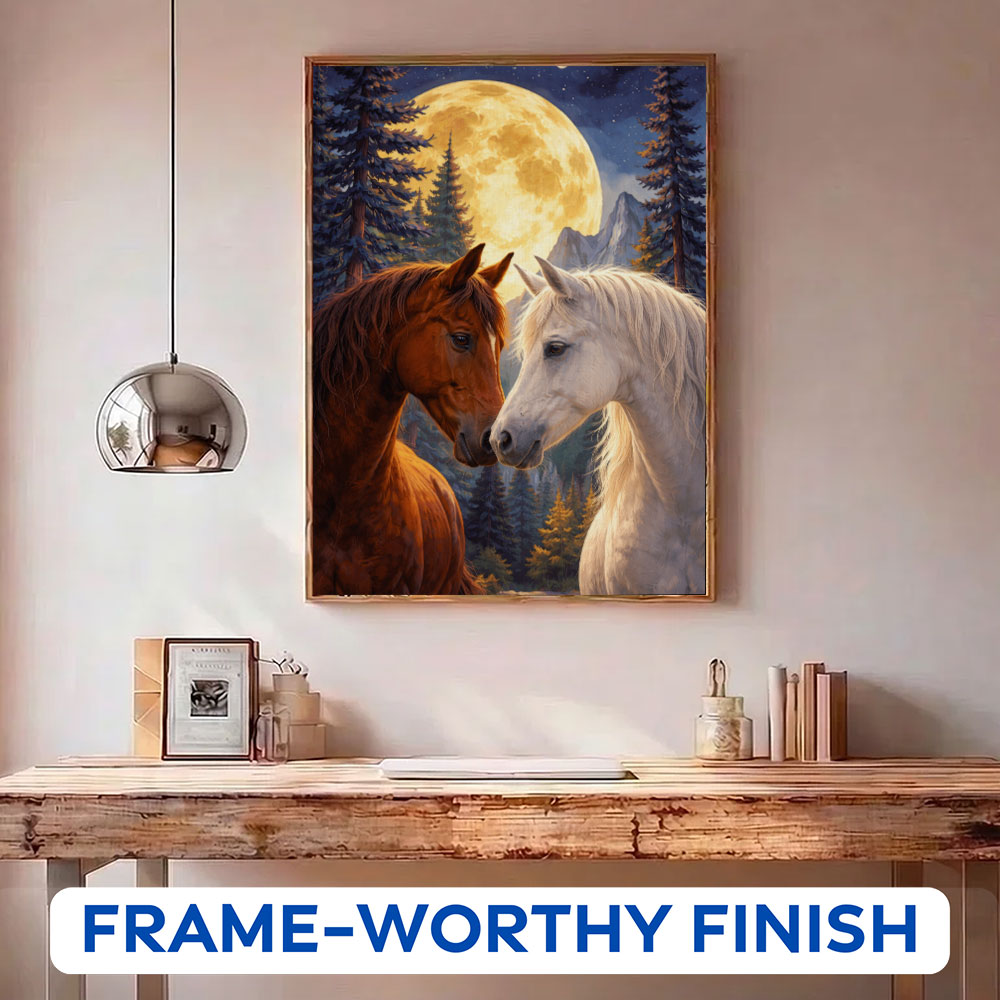 Moonlit Bond Horse | Paint by Numbers Kit
