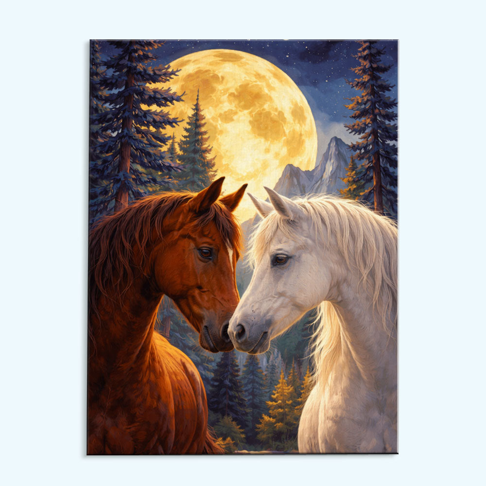 Moonlit Bond Horse | Paint by Numbers Kit