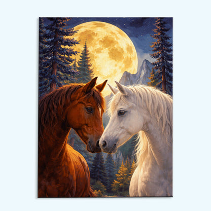 Moonlit Bond Horse | Paint by Numbers Kit