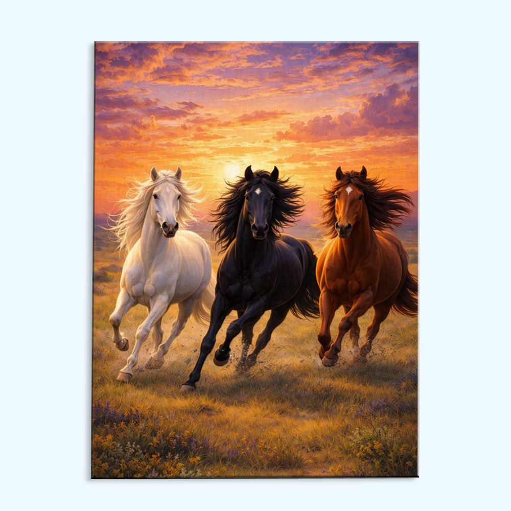 Trinity of Freedom Horse | Paint by Numbers Kit
