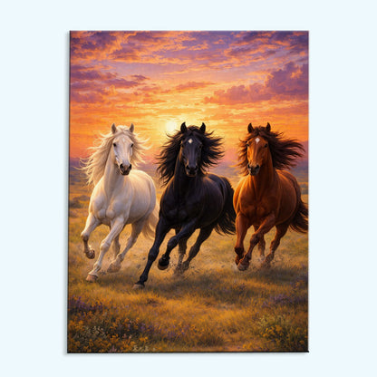 Trinity of Freedom Horse | Paint by Numbers Kit