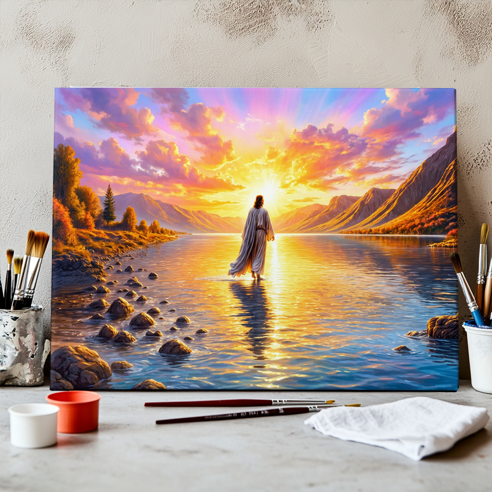 Jesus Into the Dawn | Paint by Numbers Kit