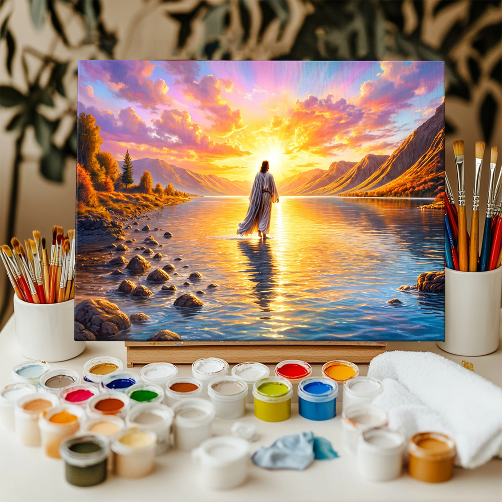 Jesus Into the Dawn | Paint by Numbers Kit