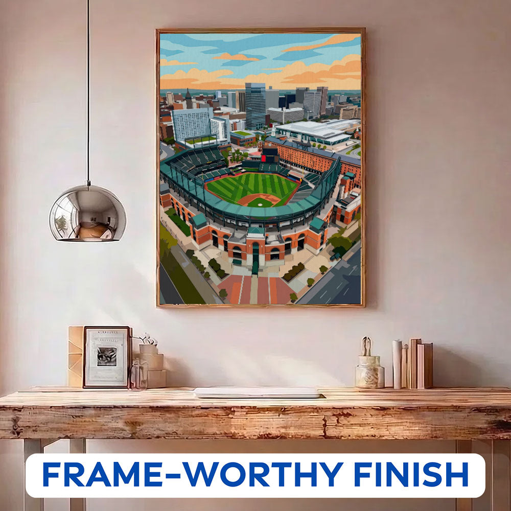Baltimore Brick Ballpark | Paint by Numbers Kit