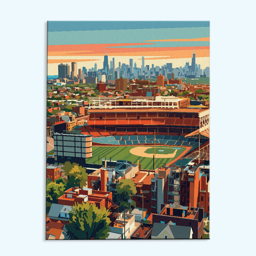 Chicago Ivy Ballpark | Paint by Numbers Kit