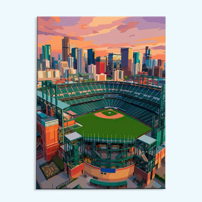 Colorado Mountain Ballpark | Paint by Numbers Kit