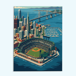 San Francisco Bay Ballpark | Paint by Numbers Kit