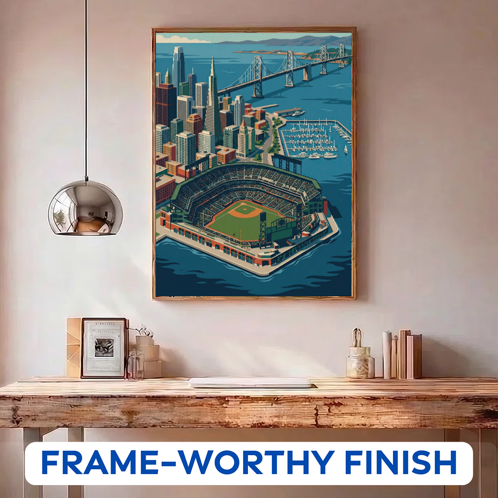 San Francisco Bay Ballpark | Paint by Numbers Kit