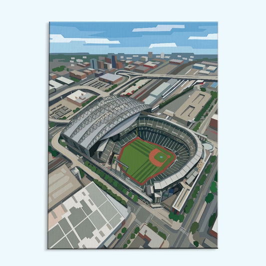 Seattle Ballpark | Paint by Numbers Kit