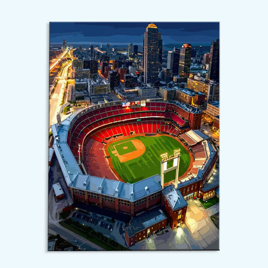 St. Louis Arch Ballpark | Paint by Numbers Kit