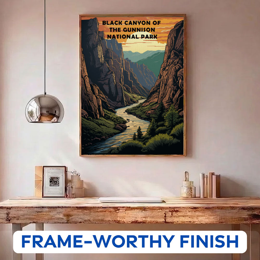 Black Canyon of The Gunnison National Park | Paint by Numbers Kit