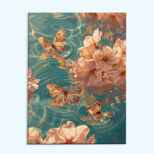 Blossom & Butterfly Drift | Paint by Numbers Kit