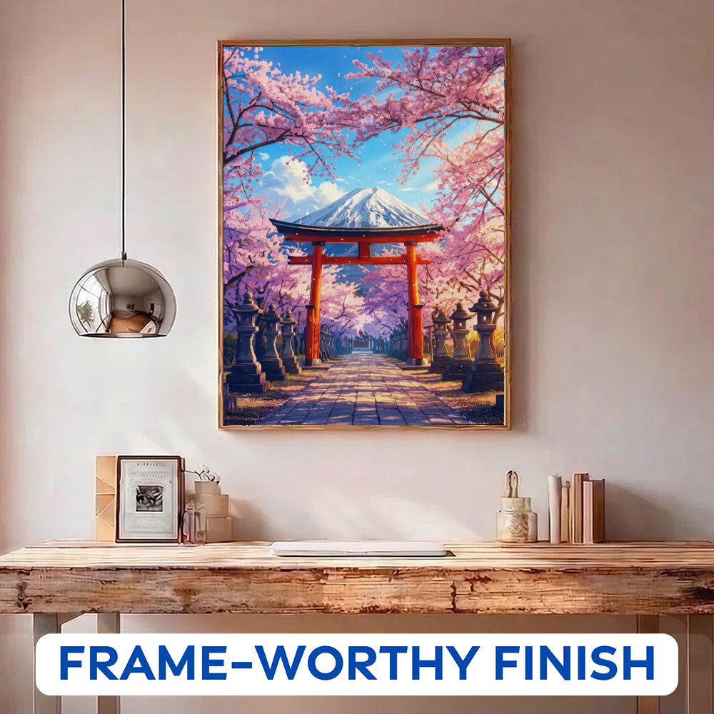 Gateway to Fuji Spring | Paint by Numbers Kit