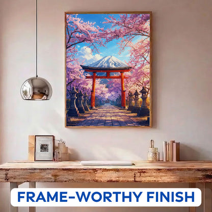 Gateway to Fuji Spring | Paint by Numbers Kit