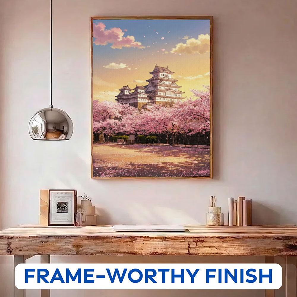 Castle of Falling Petals | Paint by Numbers Kit