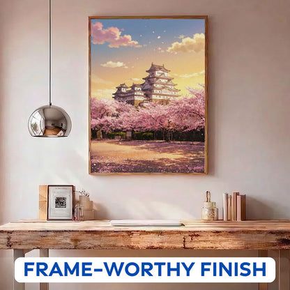 Castle of Falling Petals | Paint by Numbers Kit