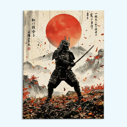 Blade Beneath the Crimson Sun | Paint by Numbers Kit