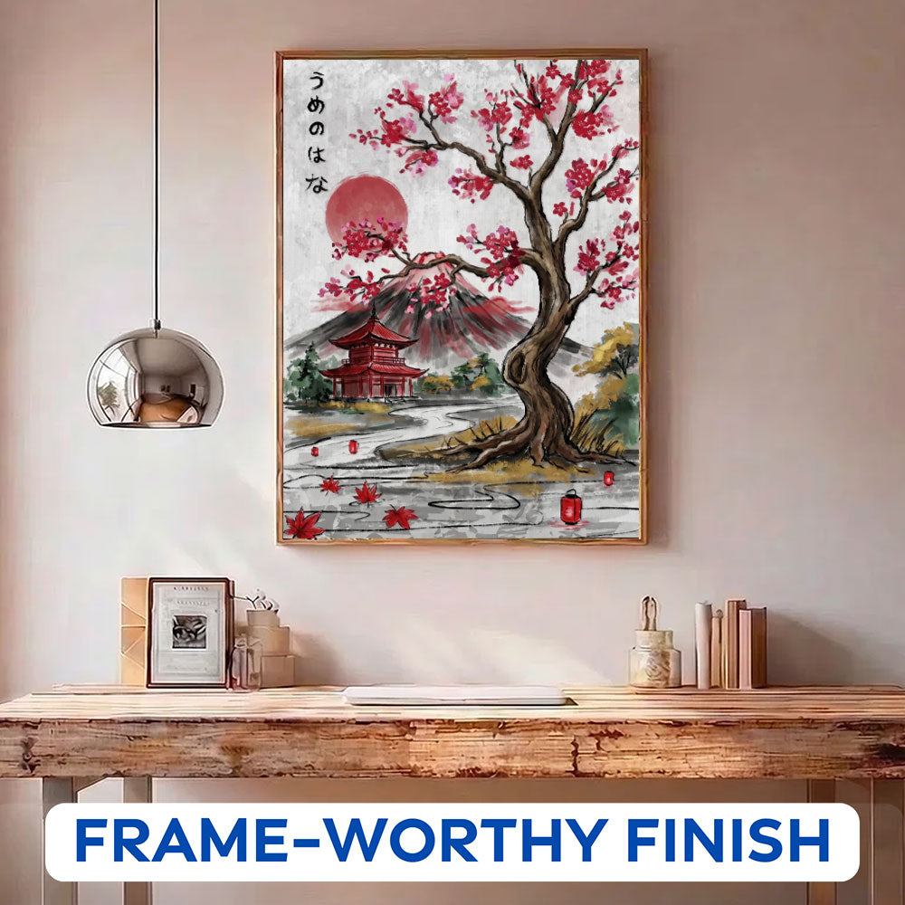 Japan Crimson Harmony | Paint by Numbers Kit