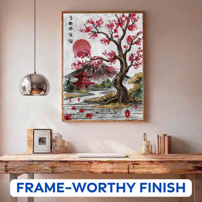 Japan Crimson Harmony | Paint by Numbers Kit
