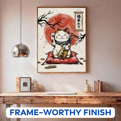 Fortune Beckons in Edo | Paint by Numbers Kit