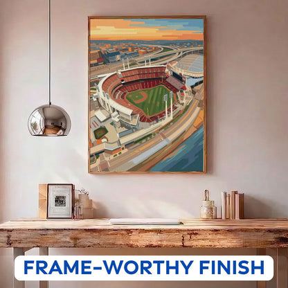 Cincinnati River City Ballpark | Paint by Numbers Kit