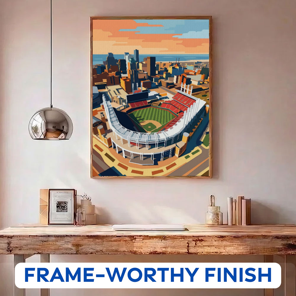 Cleveland Skyline Ballpark | Paint by Numbers Kit