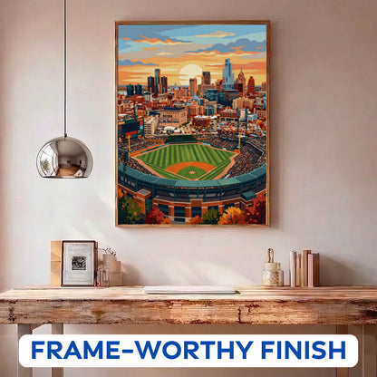 Detroit City Ballpark | Paint by Numbers Kit