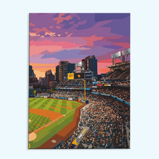 San Diego Coastal Ballpark | Paint by Numbers Kit