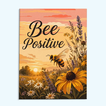 Bee Positive | Paint by Numbers Kit