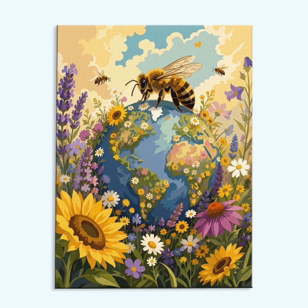 Blooming Earth | Paint by Numbers Kit