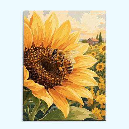 Sunflower Visitor | Paint by Numbers Kit