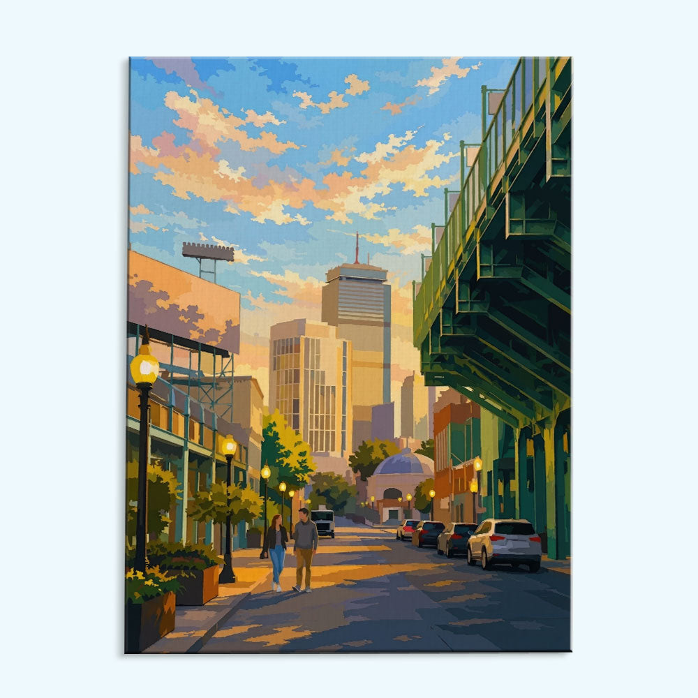 Historic Ballpark Streets | Paint by Numbers Kit
