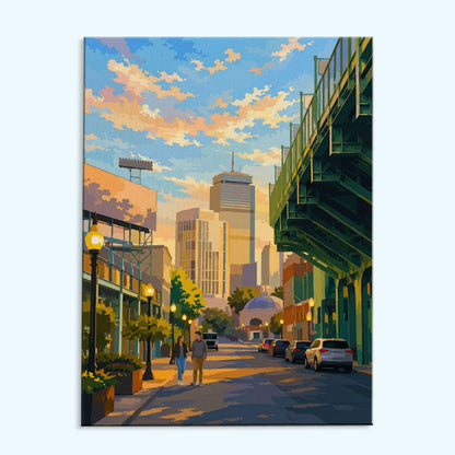 Historic Ballpark Streets | Paint by Numbers Kit
