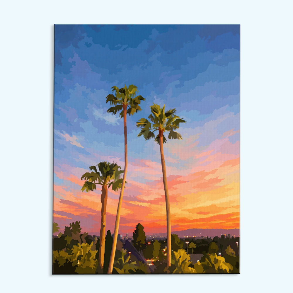LA Palm Horizon | Paint by Numbers Kit