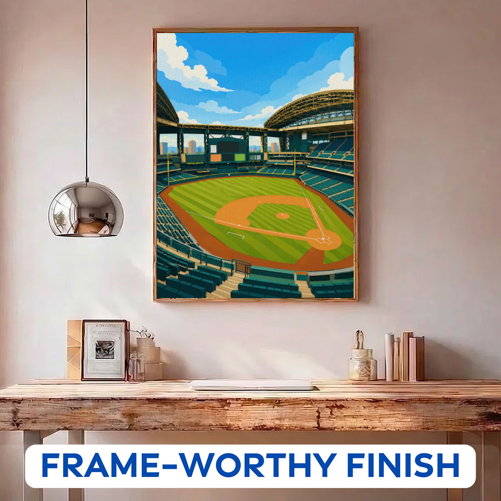 Arizona Desert Dome Ballpark| Paint by Numbers Kit