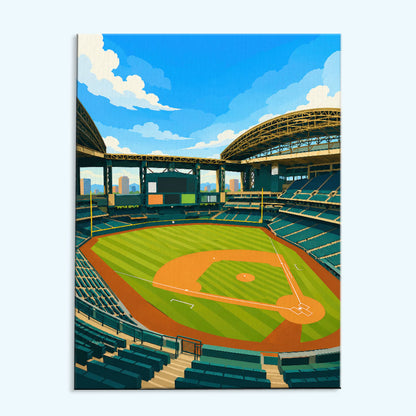 Arizona Desert Dome Ballpark| Paint by Numbers Kit