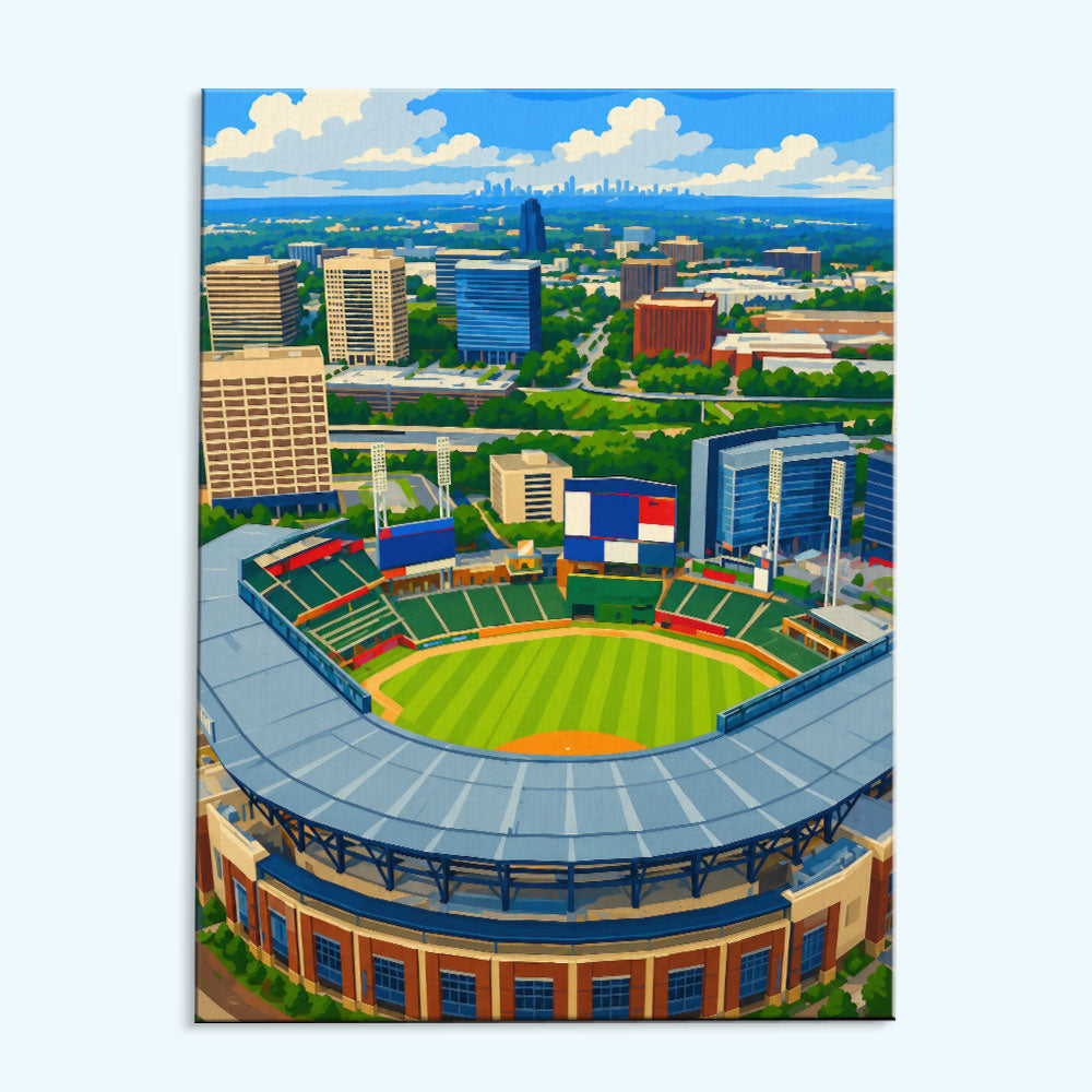 Atlanta Modern Ballpark | Paint by Numbers Kit